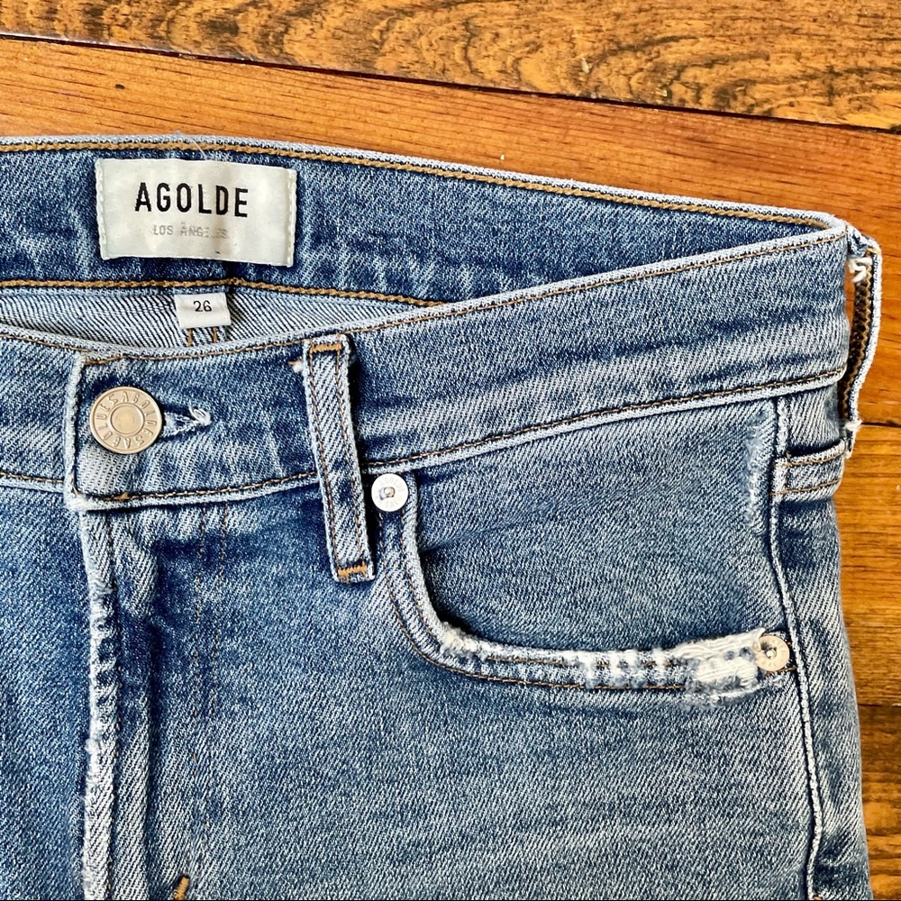 AGOLDE Toni mid rise jeans